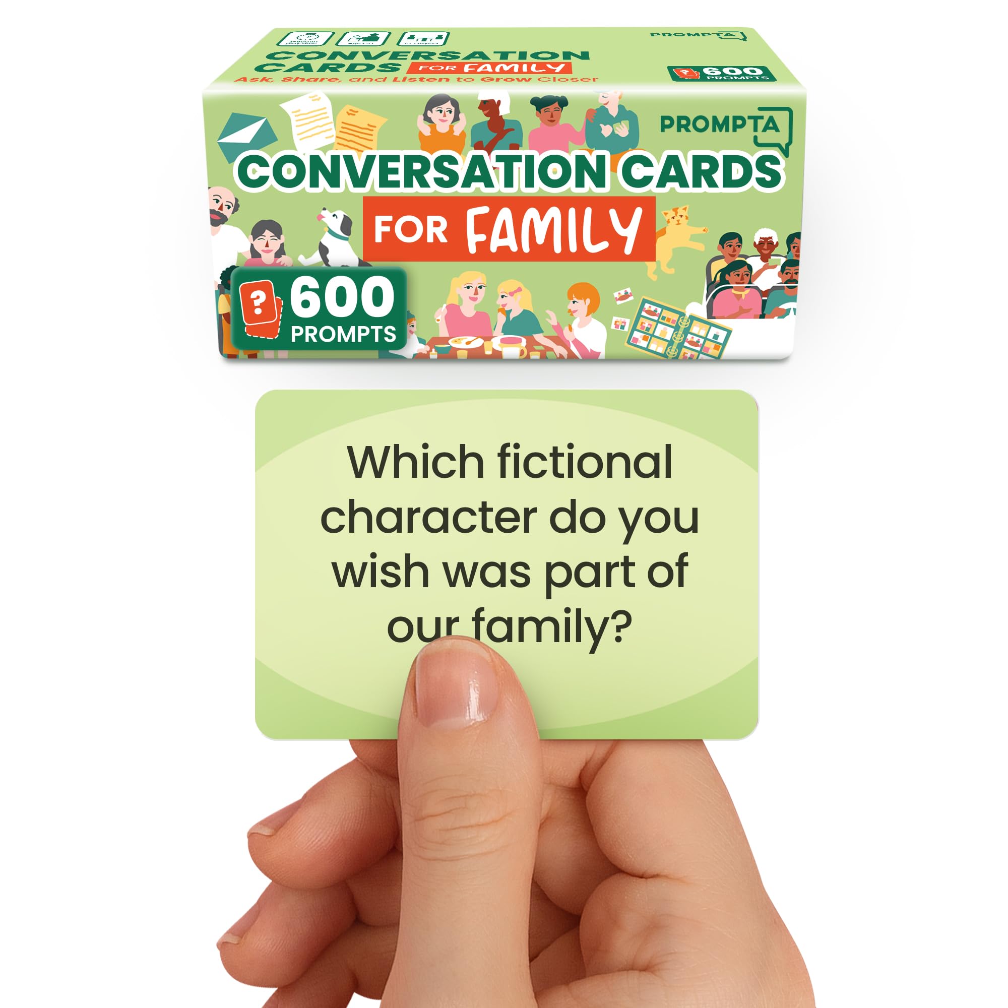 Amazon.com: Prompta 600 Conversation Cards for Families – Fun